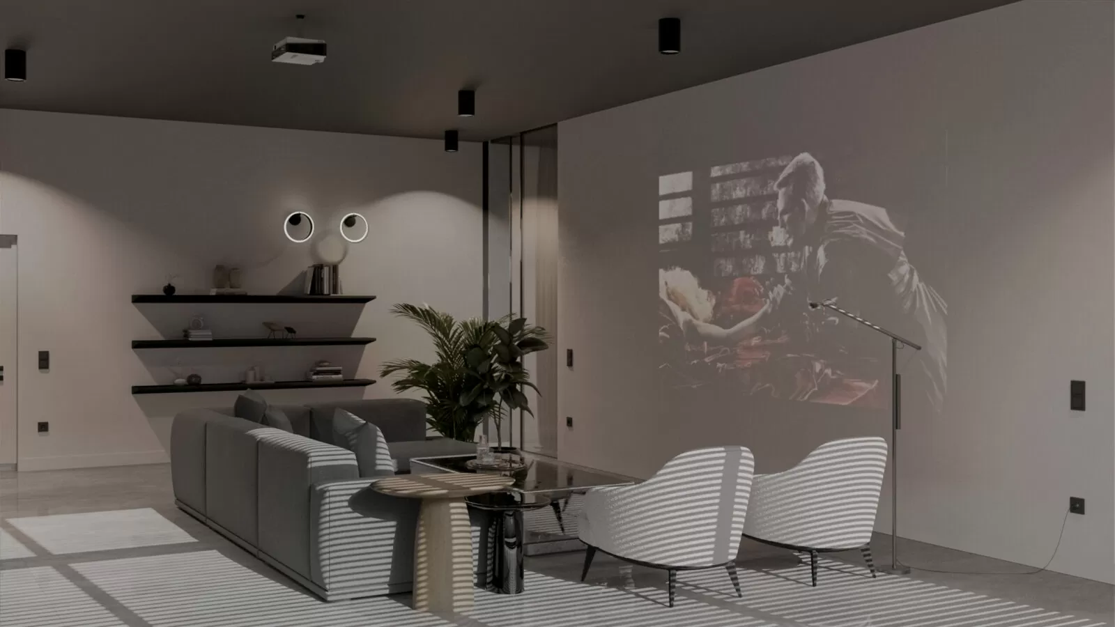 Nota interior | проектор на стену дизайн интерьера
